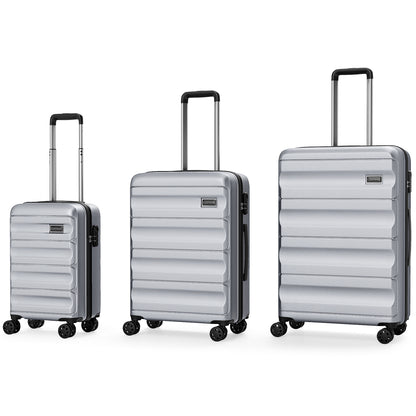 3-Piece Hardside Luggage Set 20/24/28 Inch Lightweight Hardside Suitcases, Gray Camping at Gallery Canada