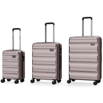 3-Piece Hardside Luggage Set 20/24/28 Inch Lightweight Hardside Suitcases, Pink Camping at Gallery Canada