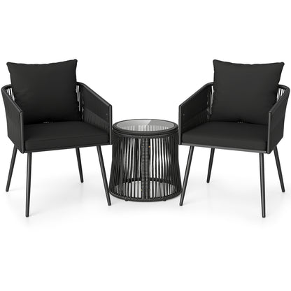3-Piece Outdoor Furniture Set With Cushions, Porch Garden Patio Conversation Sets Options at Gallery Canada