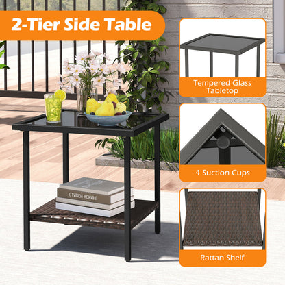 Outdoor Swivel Chair Set, 3 Piece, White Patio Conversation Sets at Gallery Canada