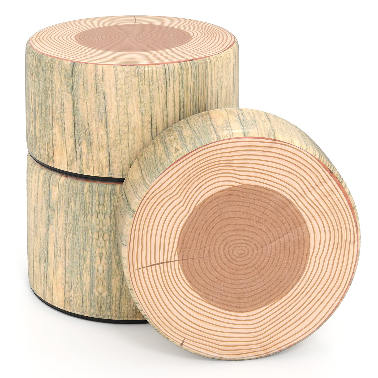 3-Piece Tree Stump Stool Set, Wood Printing, Natural Kids Table & Chair Sets at Gallery Canada