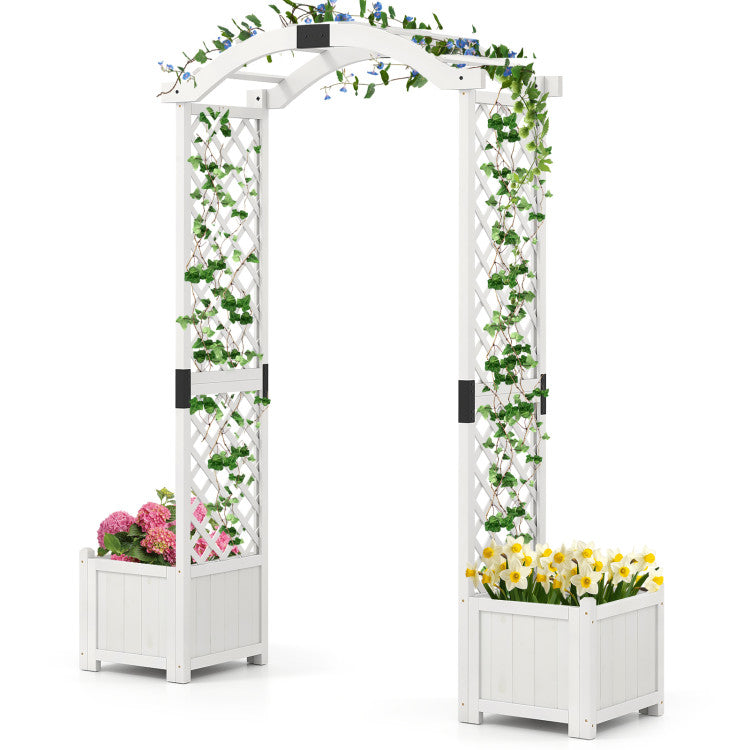 3 Piece Garden Arbor & Raised Bed Combo Set Garden at Gallery Canada