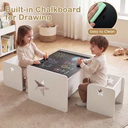 Kids Table And Chair Set, 3 Pieces, White Kids Table & Chair Sets at Gallery Canada