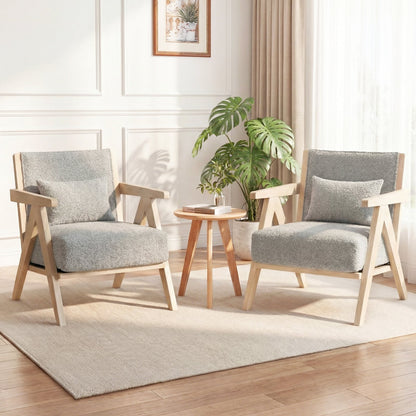 3-Piece Living Room Set, Rubber Wood Frame, Gray Sofas & Loveseats at Gallery Canada