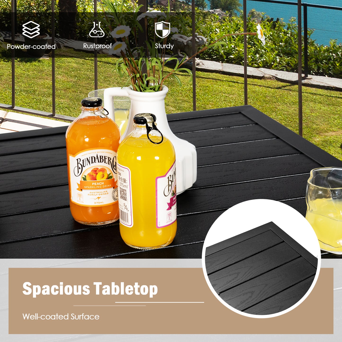 3-Piece Outdoor Swivel Bar Set, High Top Table, Rattan Wicker Chairs Patio Conversation Sets at Gallery Canada