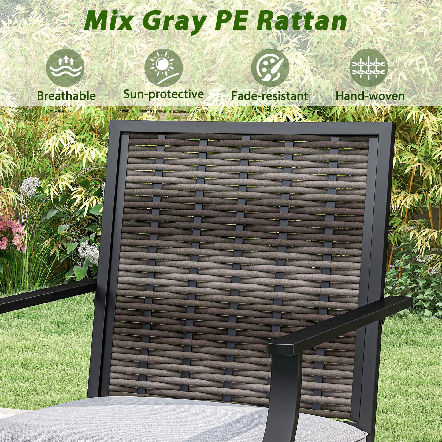 3-Piece Outdoor Swivel Bar Set, High Top Table, Rattan Wicker Chairs Patio Conversation Sets at Gallery Canada