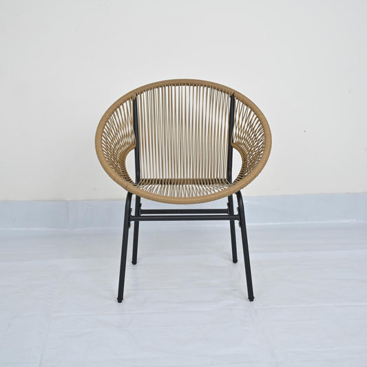 3 Piece Patio Acapulco Bistro Set, Glass Table, Brown Patio Conversation Sets Brown at Gallery Canada