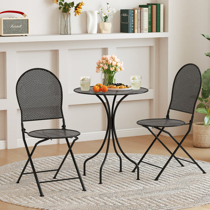 3 Piece Patio Bistro Set, Outdoor Conversation Furniture, Black Patio Conversation Sets at Gallery Canada