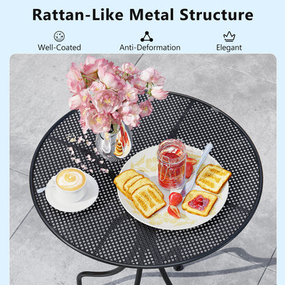 3 Piece Patio Bistro Set, Outdoor Conversation Furniture, Black Patio Conversation Sets at Gallery Canada