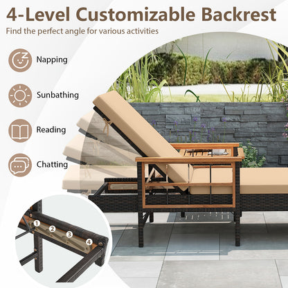 3 Piece Patio Chaise Lounge Set, Poolside Outdoor Chaise Lounges at Gallery Canada