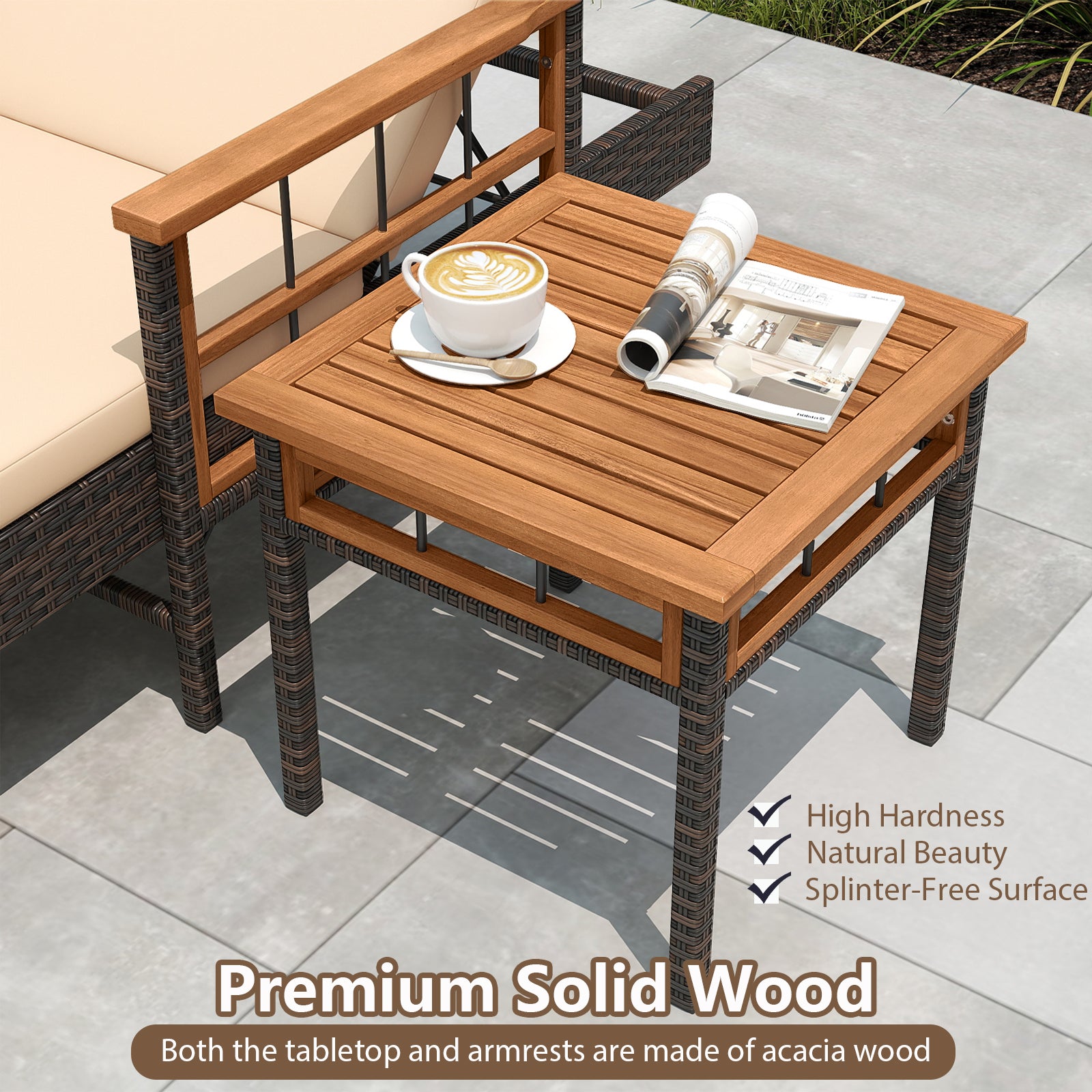 3 Piece Patio Chaise Lounge Set, Poolside Outdoor Chaise Lounges at Gallery Canada