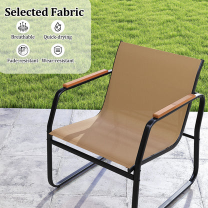 3 Piece Patio Furniture Set, Outdoor Bistro Conversation Set, Brown Patio Conversation Sets at Gallery Canada