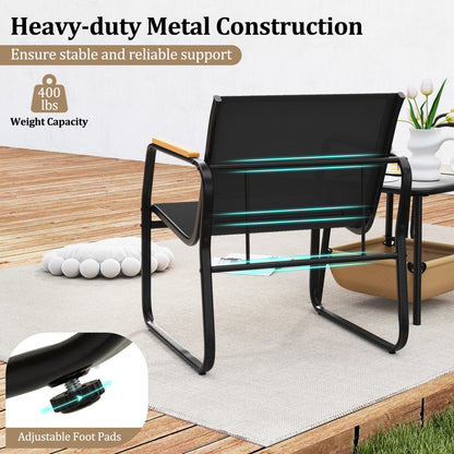 3-Piece Patio Bistro Set, Black Camping Furniture at Gallery Canada
