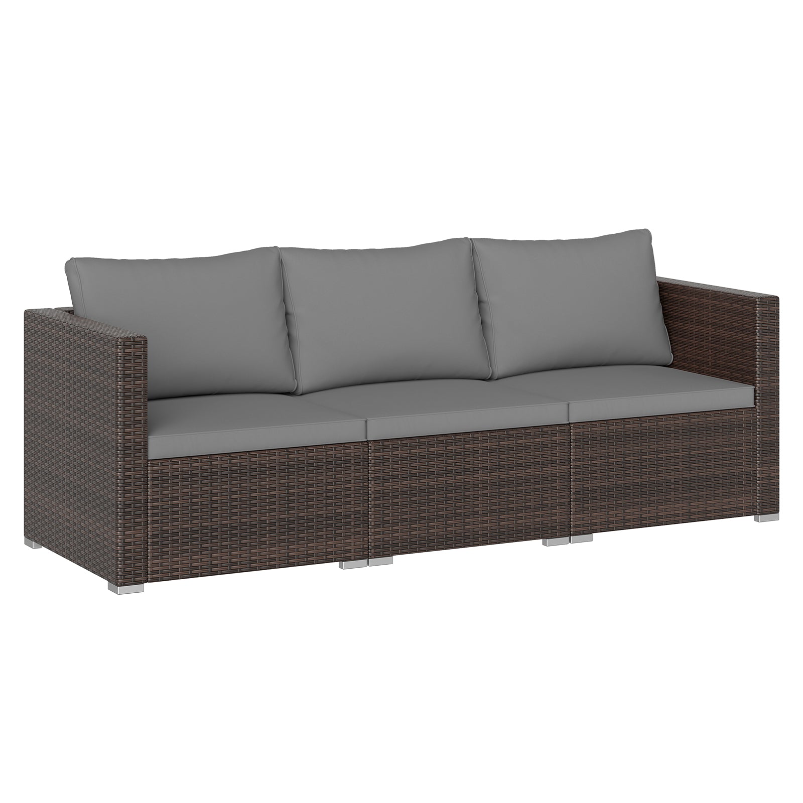 3-Piece Patio Sectional Sofa Set, Gray Outdoor Sectionals at Gallery Canada