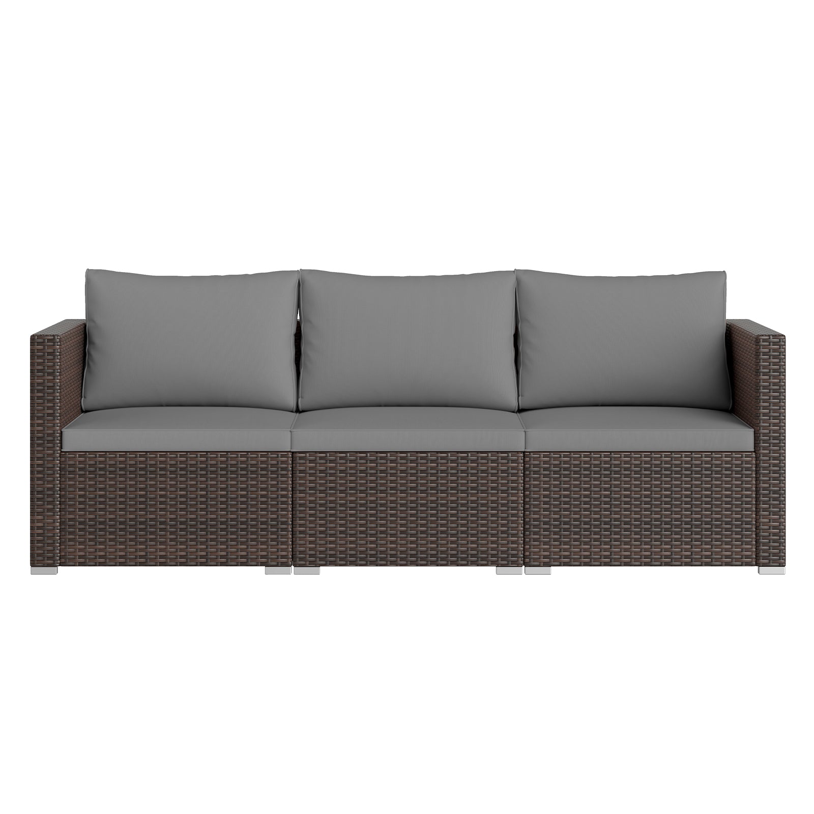 3-Piece Patio Sectional Sofa Set, Gray Outdoor Sectionals at Gallery Canada