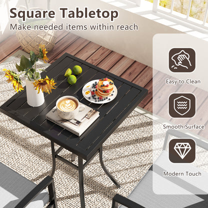 3 Piece Patio Swivel Bar Set, with Umbrella Hole, Gray Patio Bar Furniture at Gallery Canada
