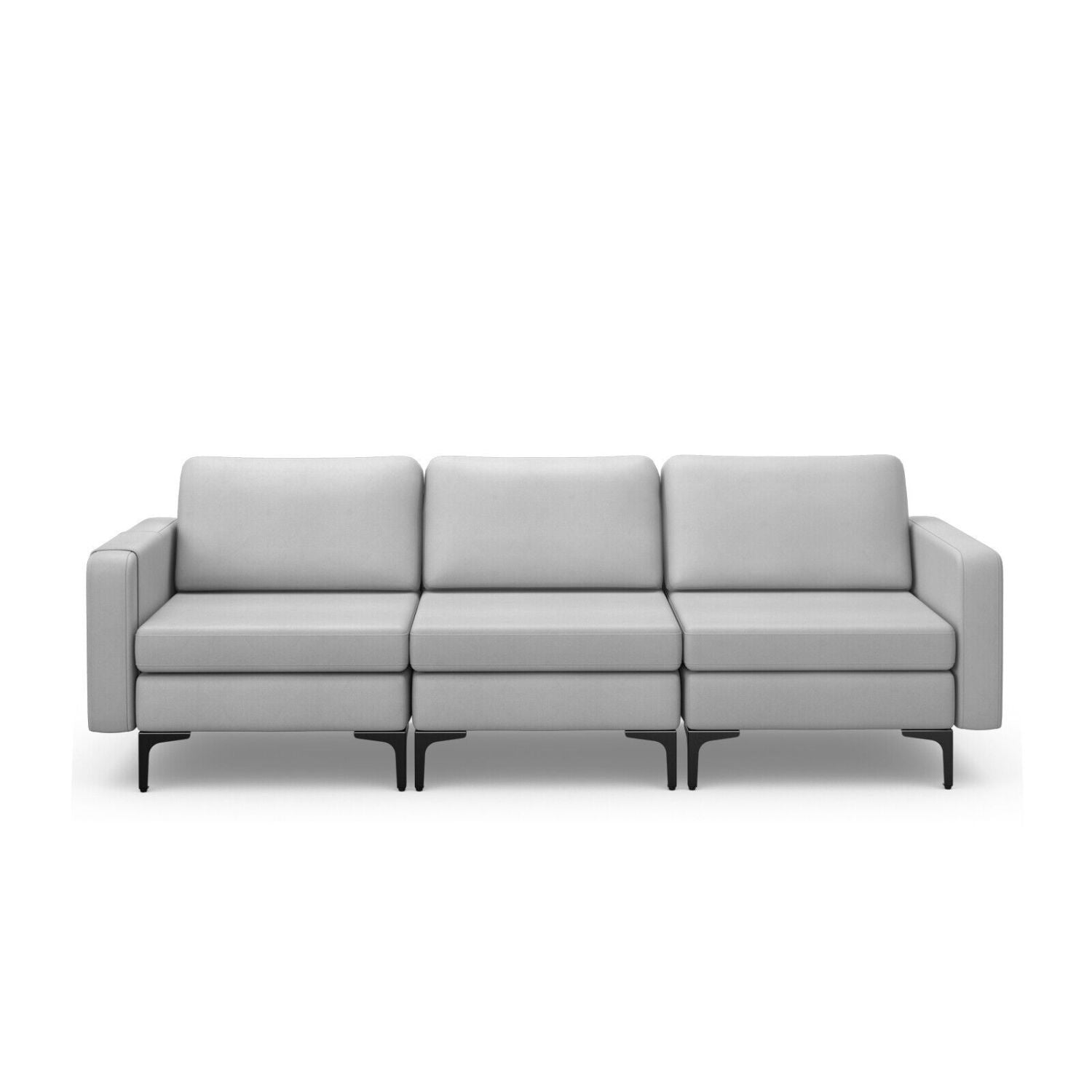 3-Seat Sectional Sofa, With Armrest Magazine Pocket, Light Gray Sofas & Loveseats at Gallery Canada