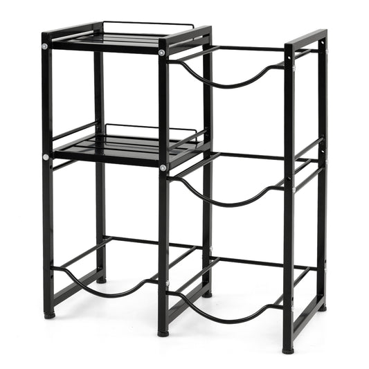 3-Tier Water Jug Holder, Black Wine Racks Black at Gallery Canada