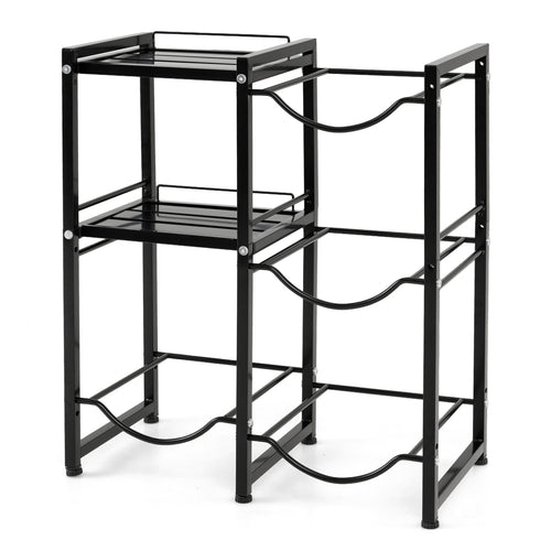 3-Tier Water Jug Holder, Black