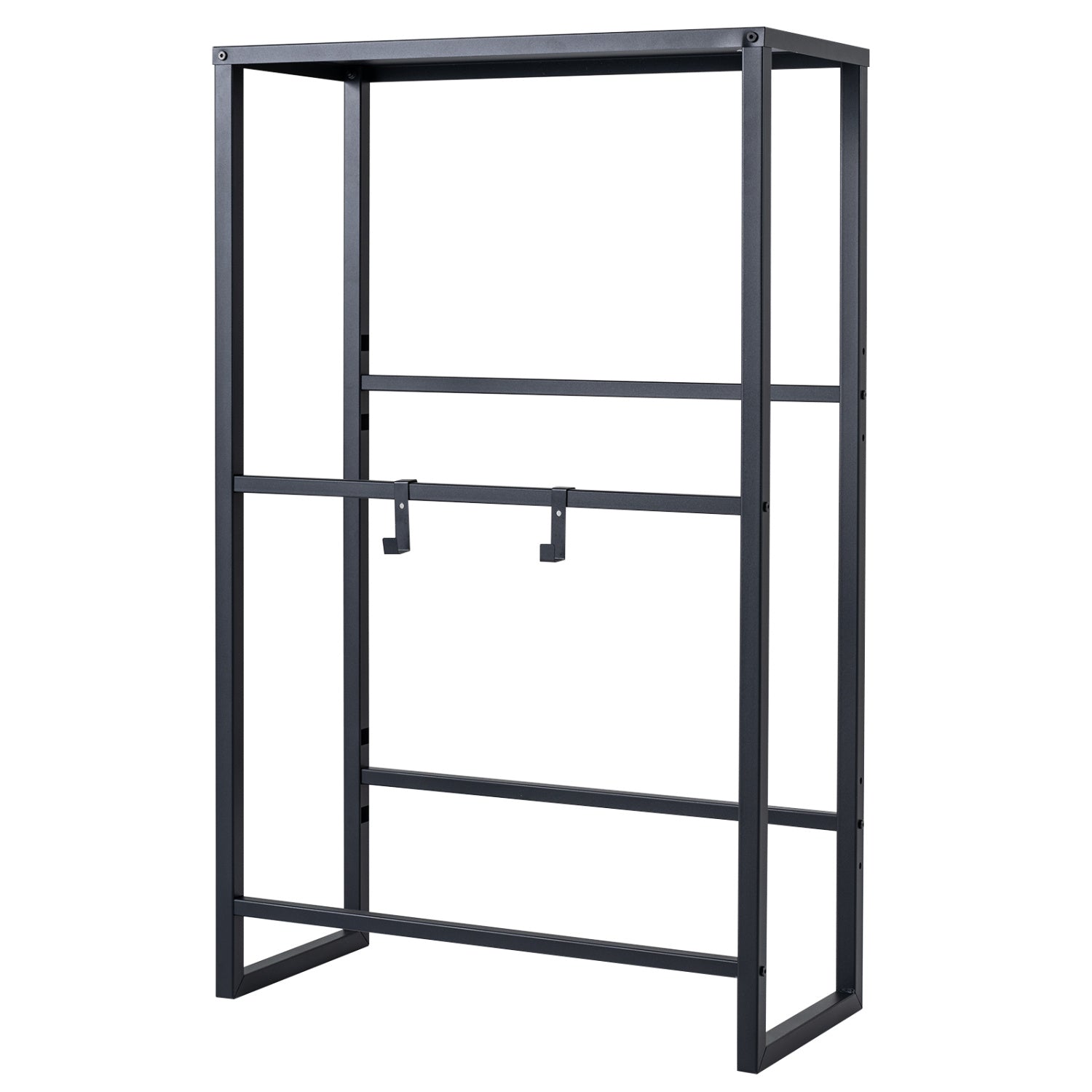 3-Tier Drink Crate Rack With Shelf, Black Kitchen Organization Black at Gallery Canada