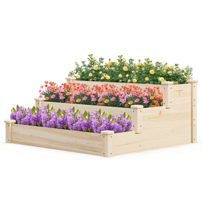 3 Tier Elevated Wooden Vegetable Garden Bed Raised Garden Beds at Gallery Canada
