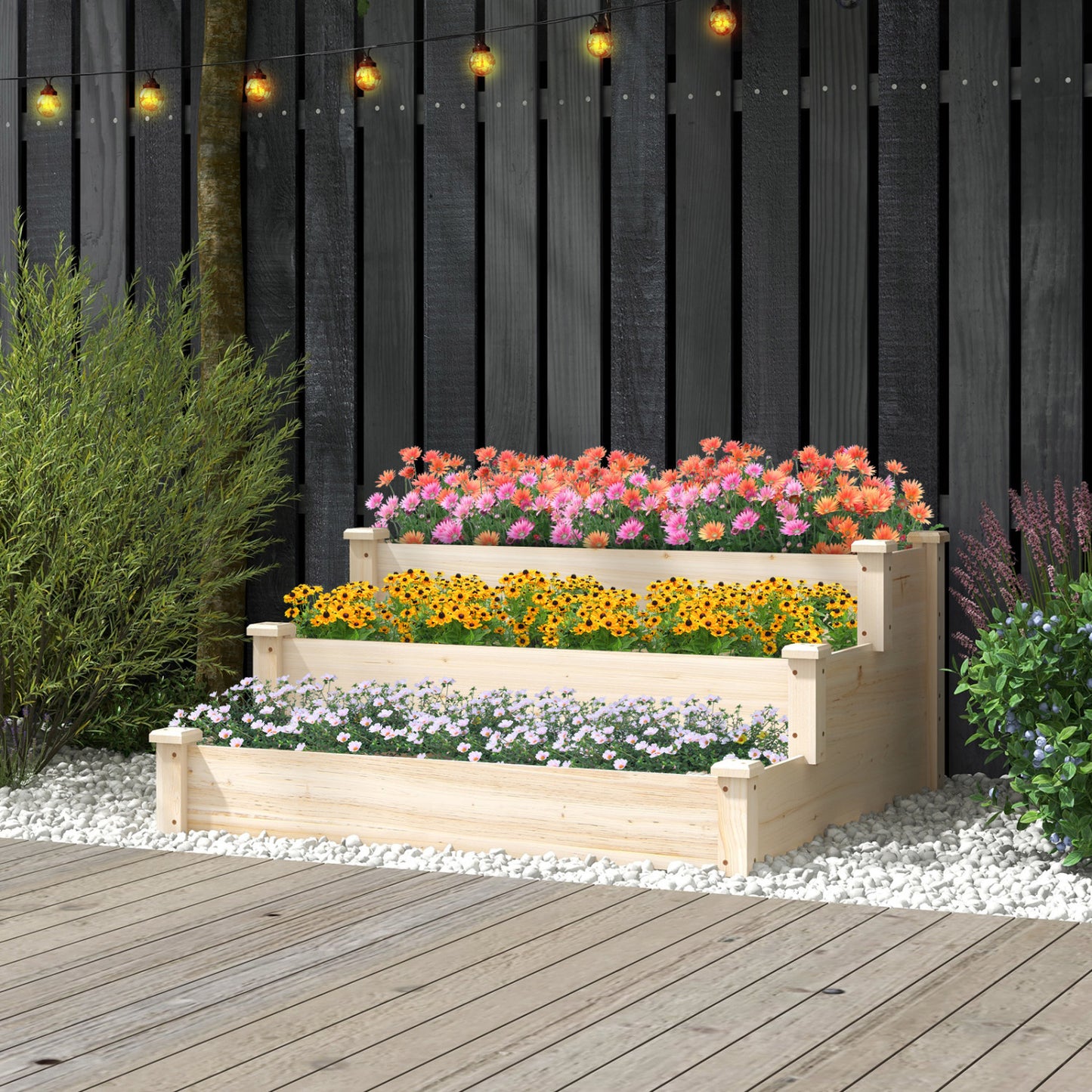 3 Tier Elevated Wooden Vegetable Garden Bed Raised Garden Beds at Gallery Canada
