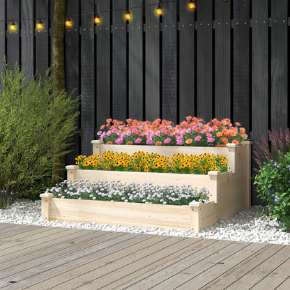3 Tier Elevated Wooden Vegetable Garden Bed Raised Garden Beds at Gallery Canada