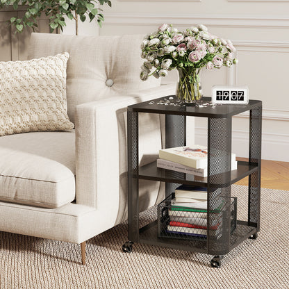 3-Tier Rolling End Table with Open Storage, Set of 2 End & Side Tables at Gallery Canada