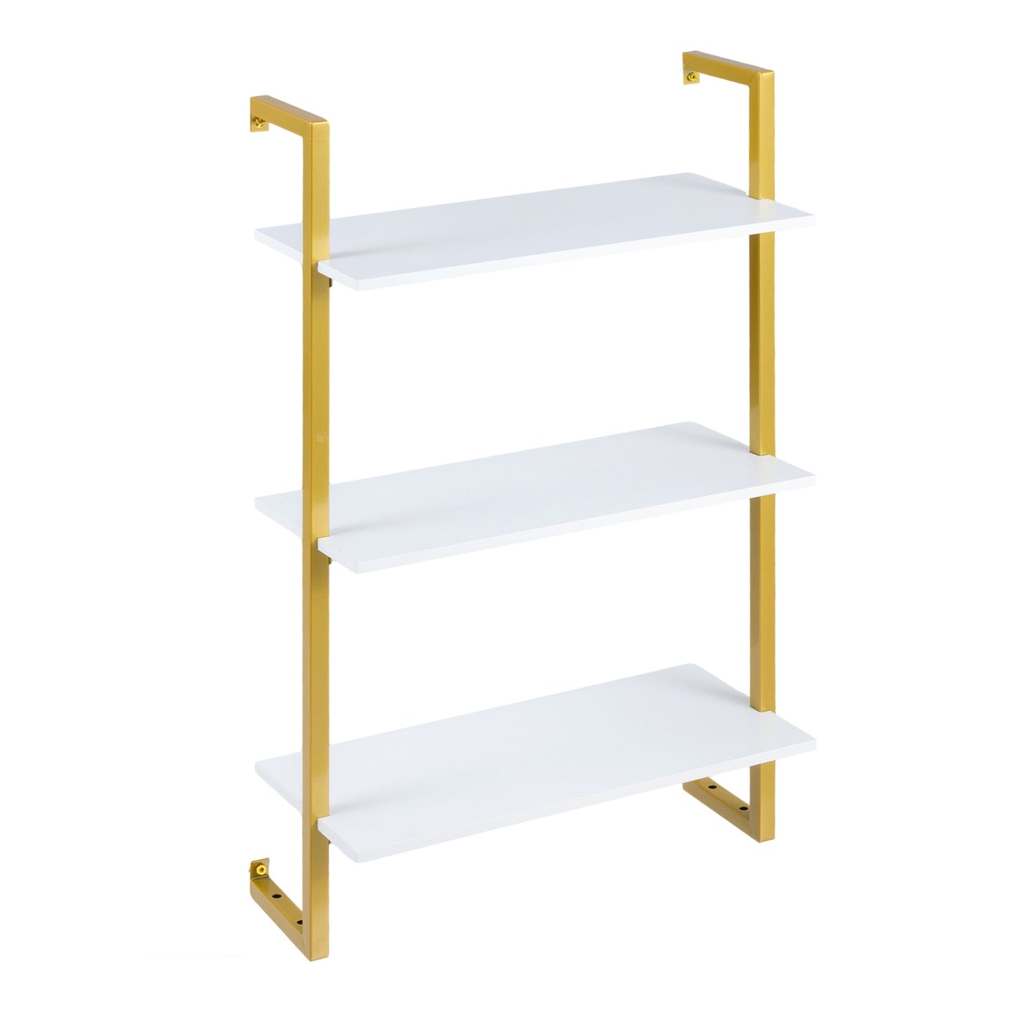 3-Tier Floating Shelf for Kitchen Living Room, White Bookcases at Gallery Canada