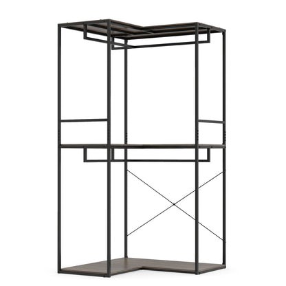 3-Tier Heavy Duty Clothes Rack with Shelves & Hanging Racks Clothing & Closet Storage at Gallery Canada