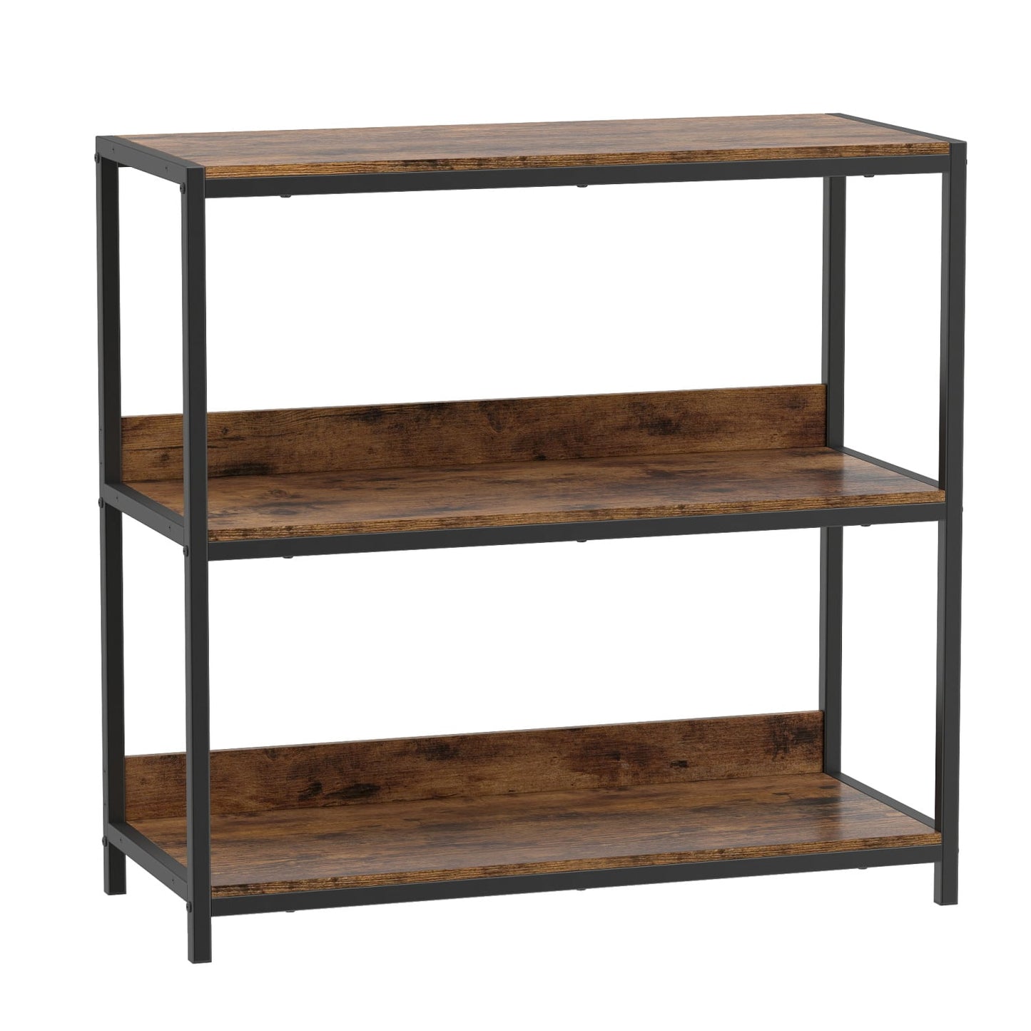 3-Tier Industrial Bookshelf, Rustic Brown Cabinets & Chests at Gallery Canada