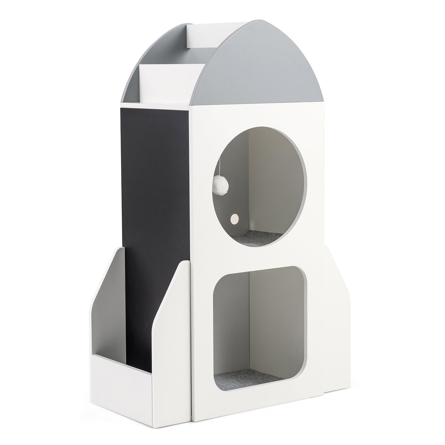 3-Tier Kids Bookshelf Rocket Space Theme Toddler Toy Storage Organizer, White Kids Storage White at Gallery Canada