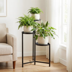 3-Tier Metal Plant Stand, Indoor Outdoor Tall Corner Flower Pot Holder Plant Stands Options at Gallery Canada