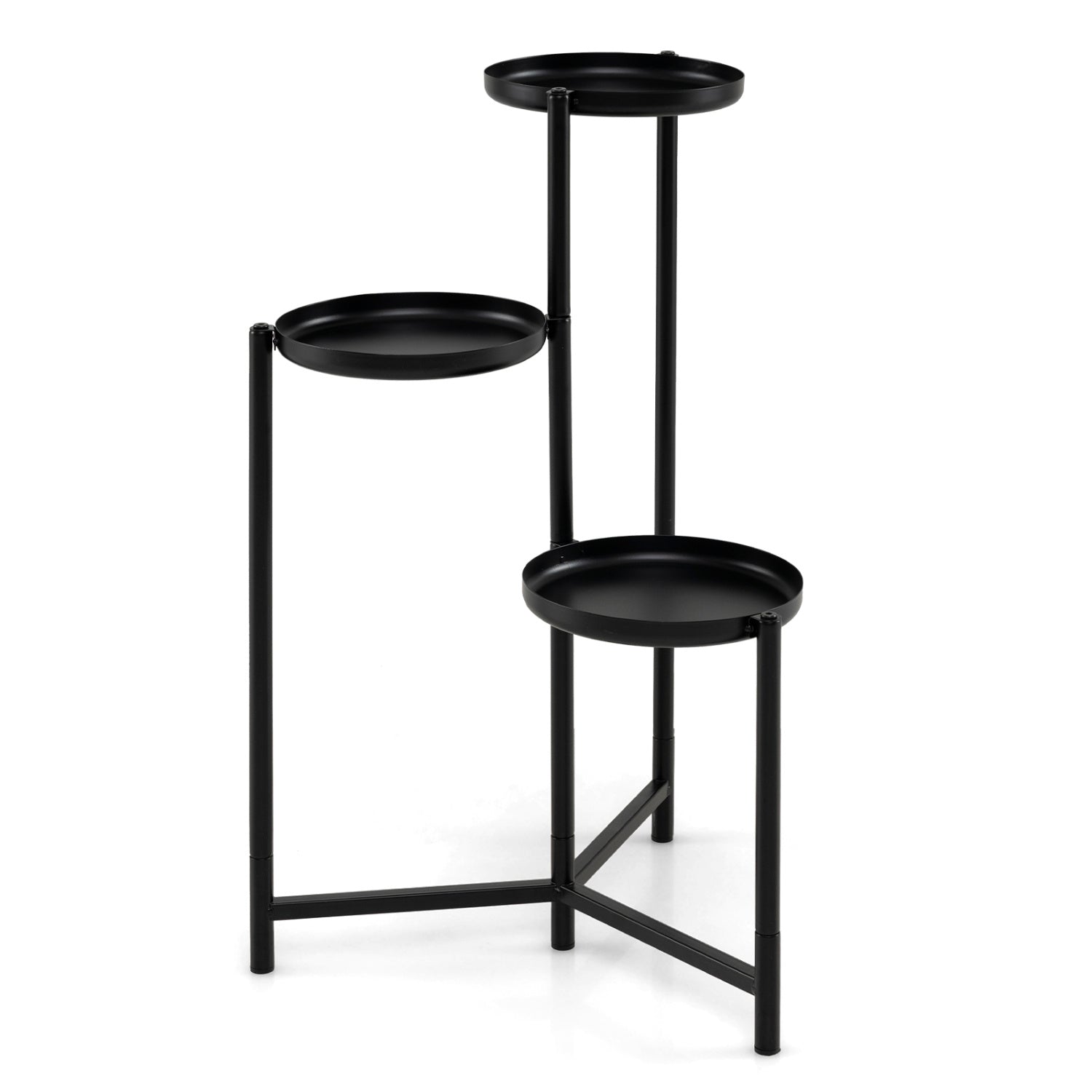 3-Tier Metal Plant Stand, Indoor Outdoor Tall Corner Flower Pot Holder Plant Stands at Gallery Canada