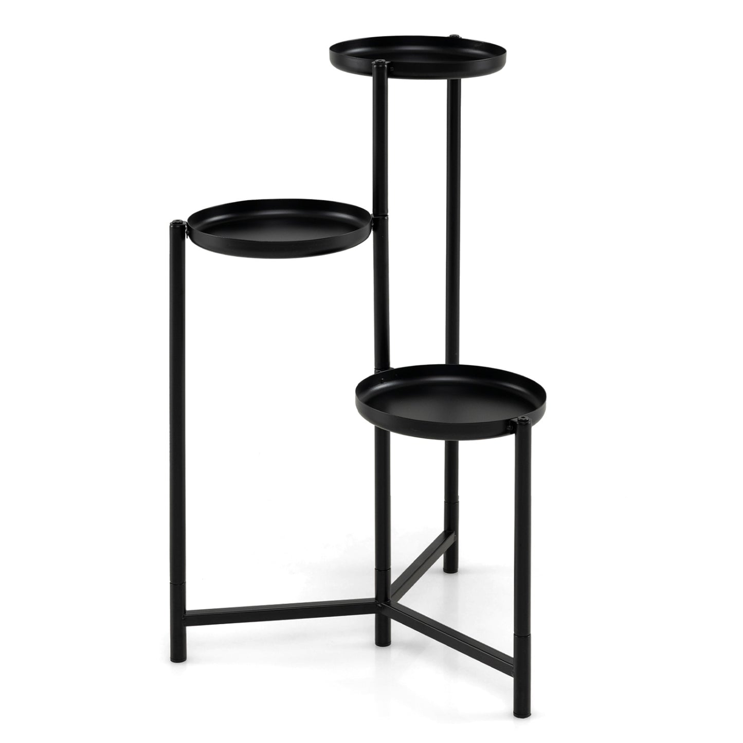 3-Tier Metal Plant Stand, Indoor Outdoor Tall Corner Flower Pot Holder Plant Stands at Gallery Canada