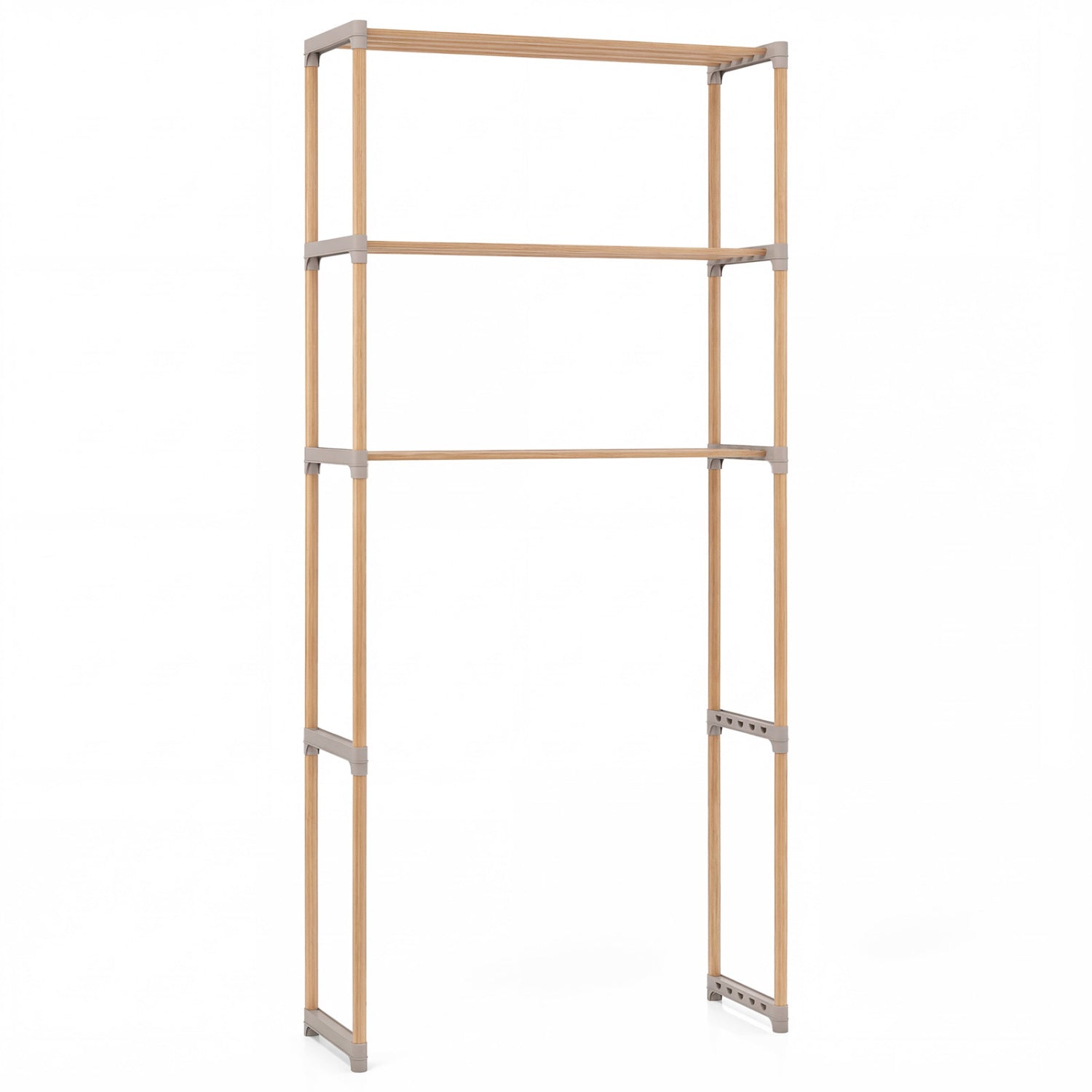 3-Tier Over The Toilet Storage Rack with Open Shelves, Gray Toilet at Gallery Canada