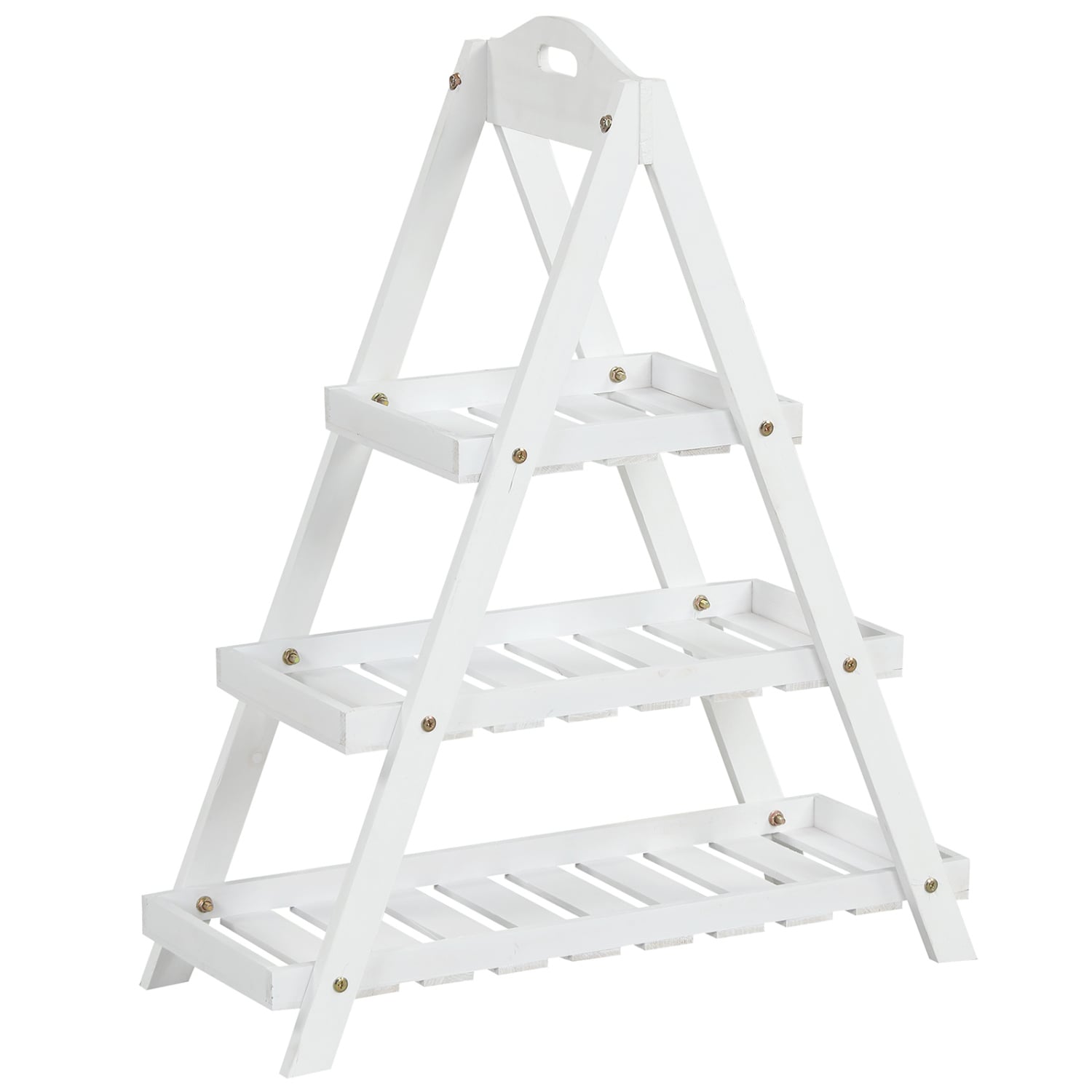 3-Tier Plant Stand Plant Stands White at Gallery Canada