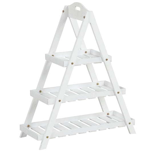 3-Tier Plant Stand Plant Stands White at Gallery Canada