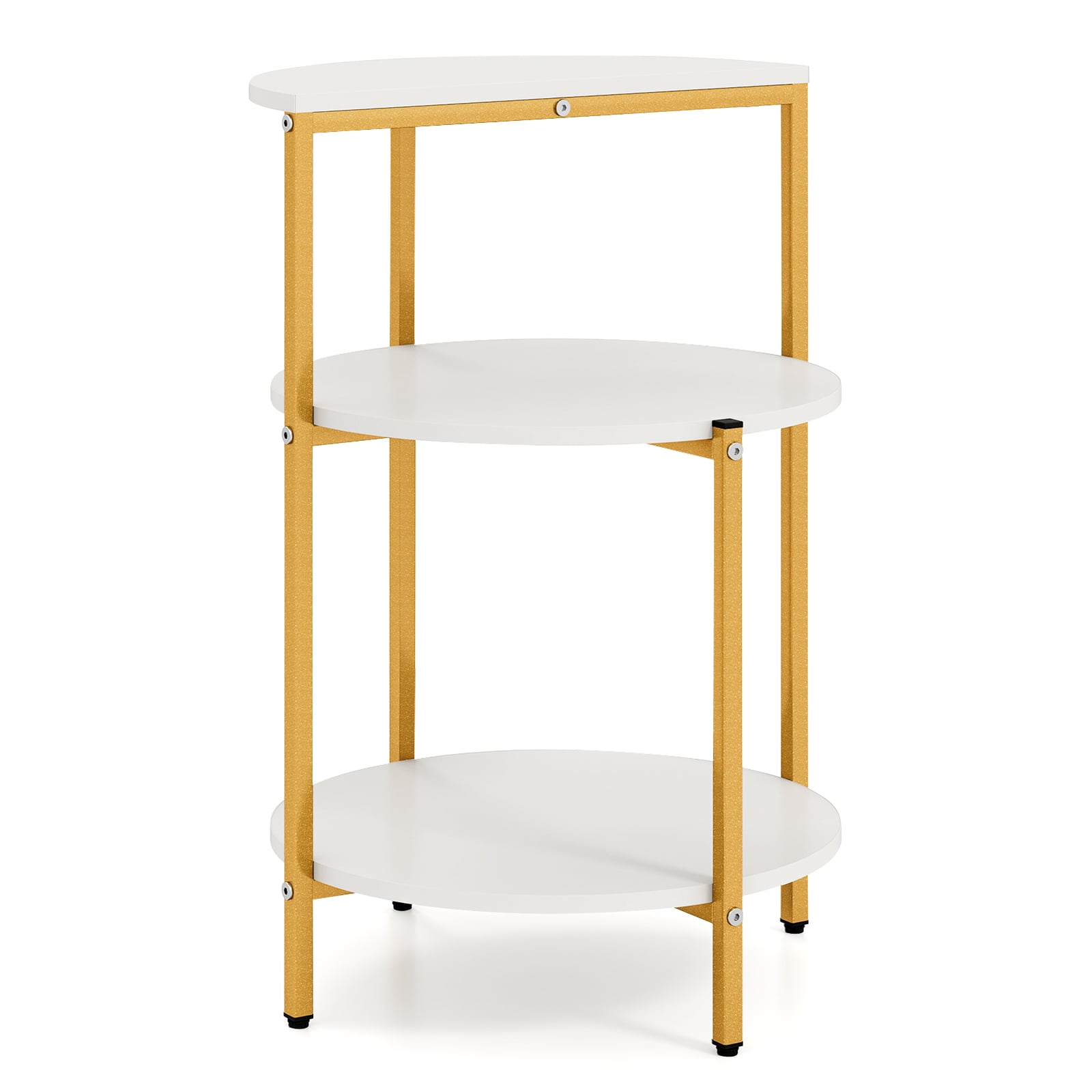3-Tier Round End Table for Small Space and Bedroom Room-Set of 1 End & Side Tables Options at Gallery Canada