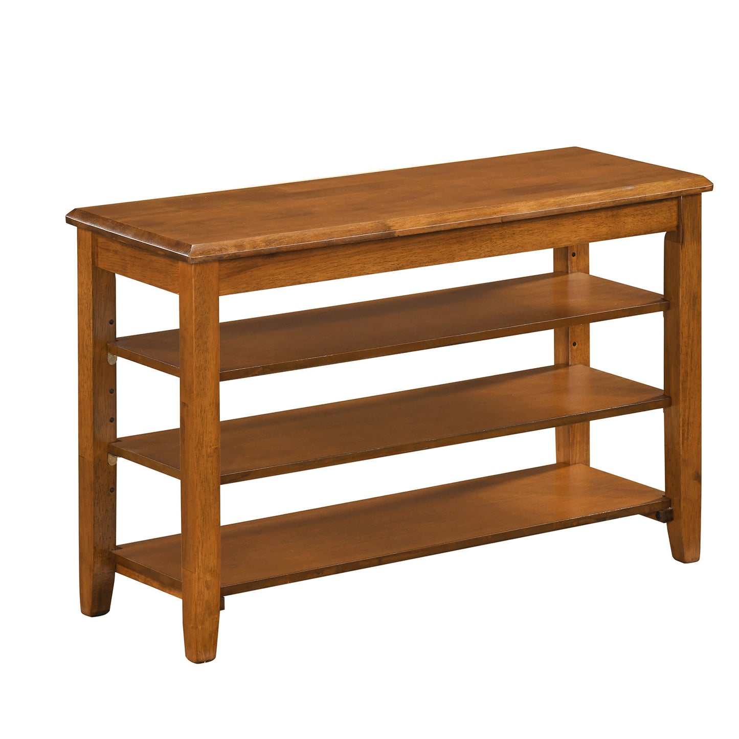 3-Tier Shoe Rack Bench, Adjustable Shelves, Entryway Living Room, Brown Shoe Racks & Storage Benches Brown at Gallery Canada