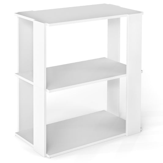 3-Tier Shoe Rack Modern Shoe Organizer with Stackable Design, White Shoe Racks & Storage Benches White at Gallery Canada