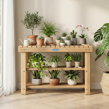 3-Tier Solid Wood Shoe Rack Bench With Slatted Shelves, M Shoe Racks & Storage Benches at Gallery Canada