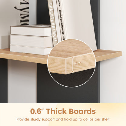 3 Tier Wooden Bookshelf With Anti-Tipping Kit, Oak Bookcases at Gallery Canada