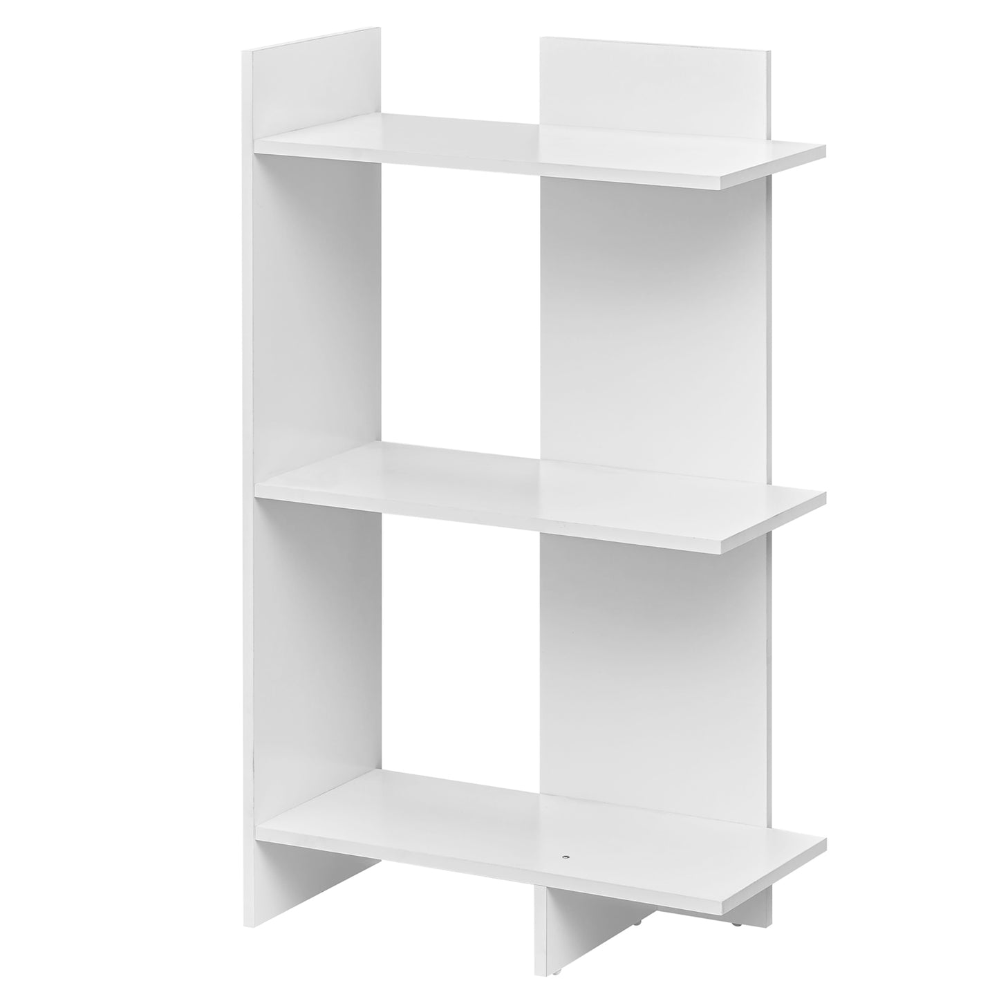 3 Tier Wooden Bookshelf, Anti-Tipping Kit, White Bookcases at Gallery Canada