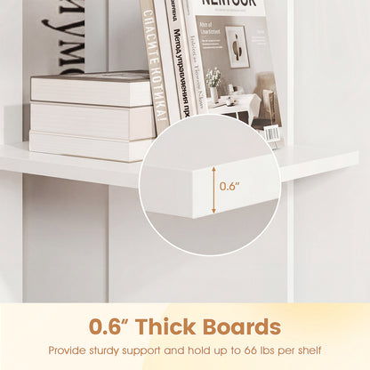 3 Tier Wooden Bookshelf, Anti-Tipping Kit, White Bookcases at Gallery Canada