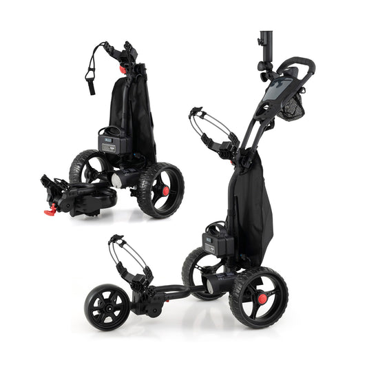 3 Wheel Golf Bag Cart with Adjustable Handle and 9 Speed Settings Golf Options at Gallery Canada