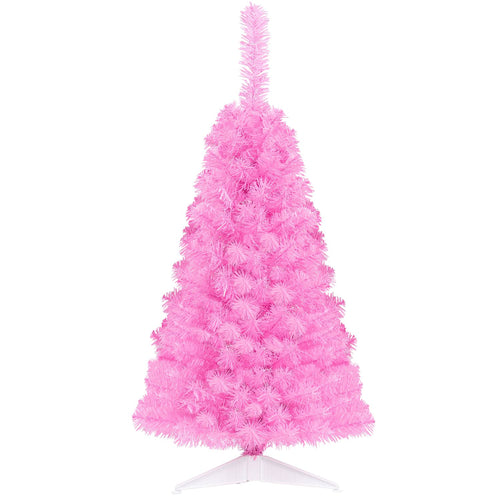 3 ft Artificial Christmas Mini Tree With Stand, Pink