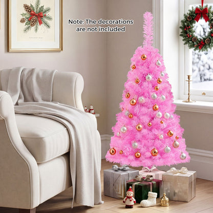 3 ft Artificial Christmas Mini Tree With Stand, Pink
