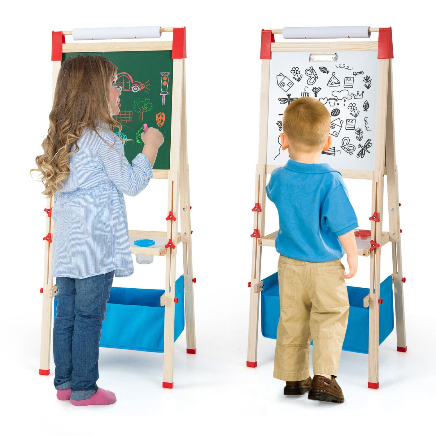 3-In-1 Double-Sided Adjustable Kid Easel, Multicolor Art Easels Multicolor at Gallery Canada