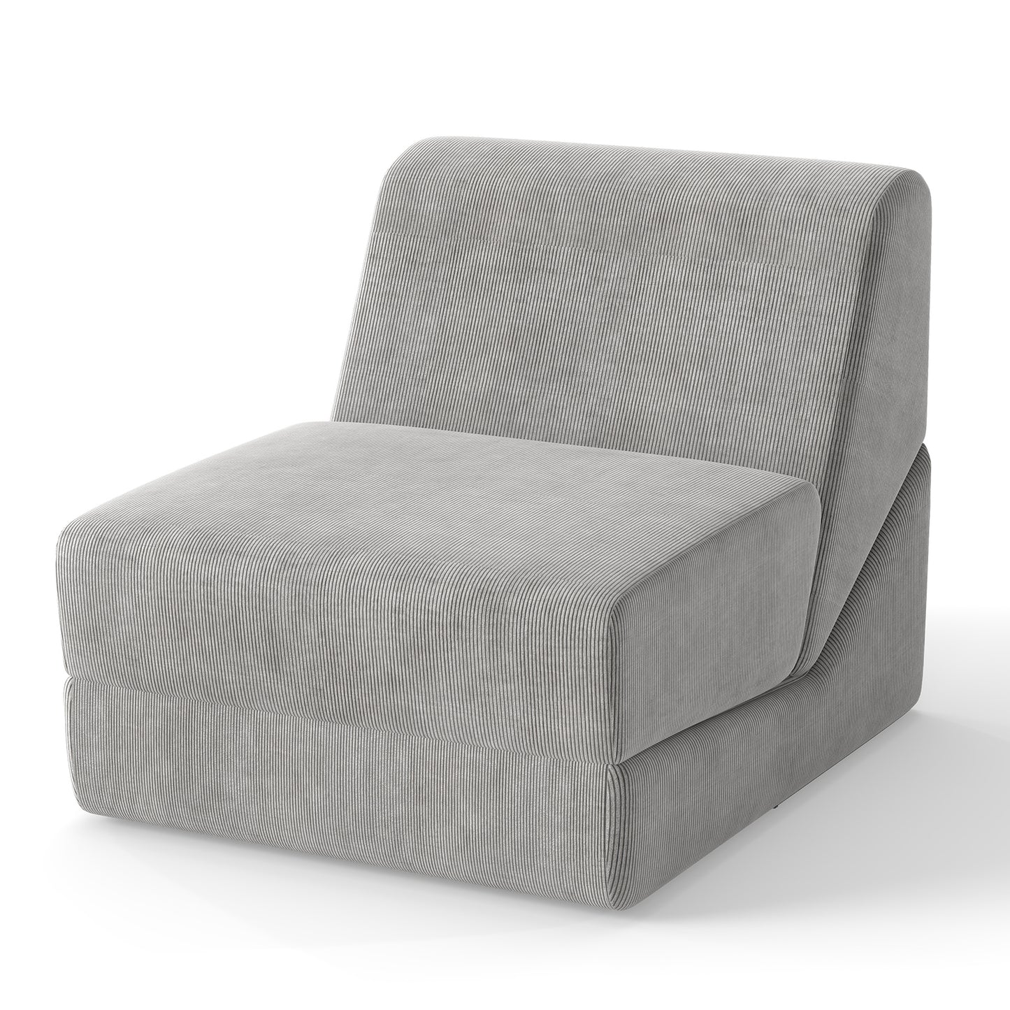 3-in-1 Folding Sofa Bed, Washable Zippered Cover, Gray Sofas & Loveseats at Gallery Canada